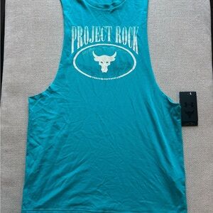 Under Armour Project Rock Teal Tank